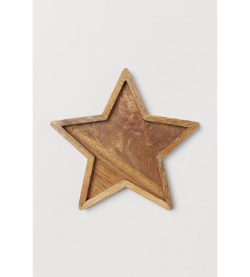 Star wooden tray